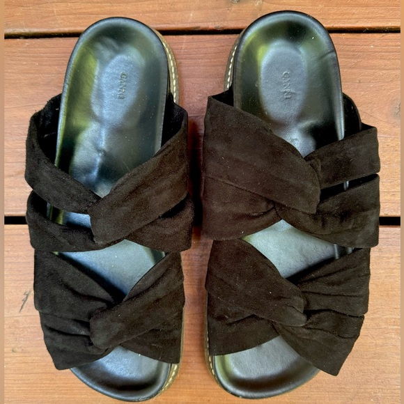 Ganni Anoush Suede Sandal - Picture 2 of 6